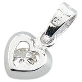 K18WG ホワイトゴールド ダイヤ0.28ct ハート モチーフ ペンダントトップ レディース 【中古】